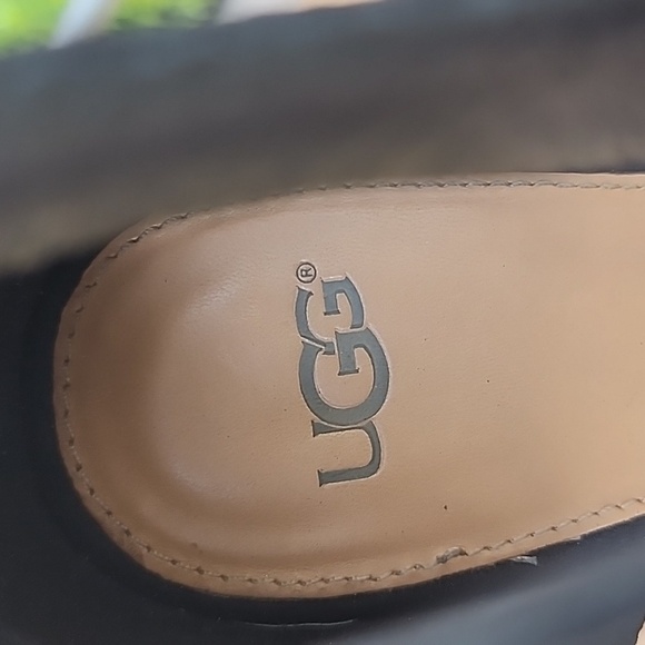 UGG Yasmin Lace Up Black Wedge Sandal Size 9 - Picture 14 of 14